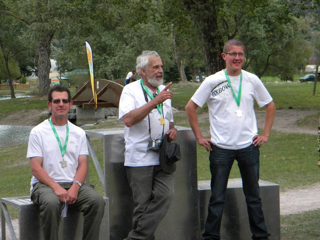 Le podium maquettes, avec Didier.